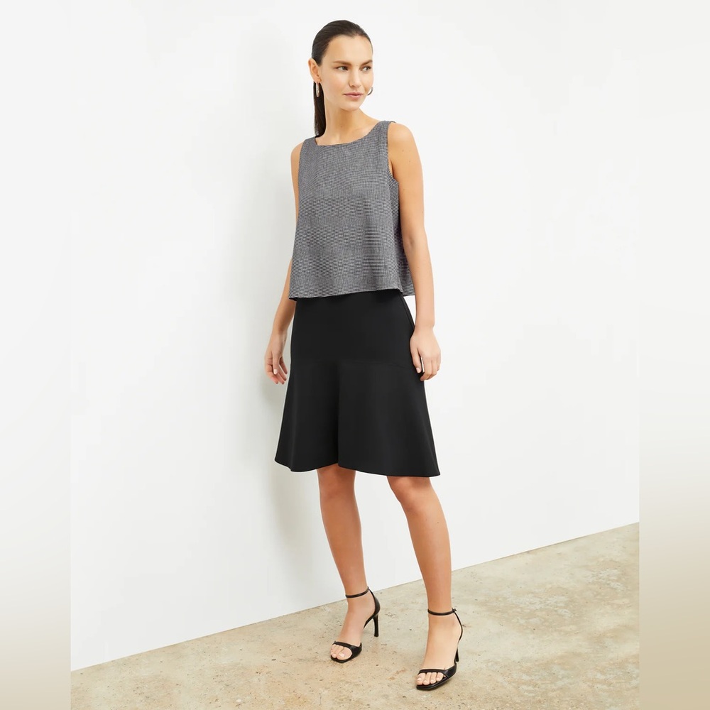 The Flaka Top - Gingham Linen